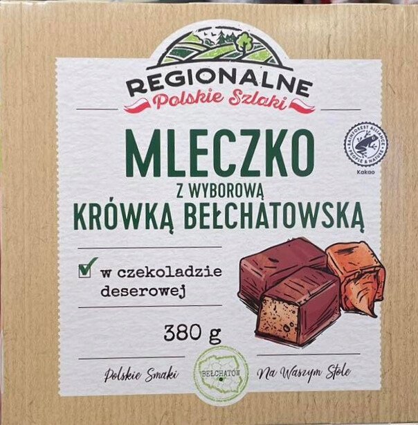 Mleczko z Wyborową Krówką Bełchatowską w Czekoladzie Deserowej