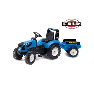 Falk FALK Traktor LANDINI z przyczepą - Jeździki dla dzieci - miniaturka - grafika 1