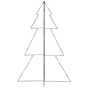 vidaXL Ozdoba świąteczna w kształcie choinki, 240 LED, 118x180 cm - Ozdoby bożonarodzeniowe - miniaturka - grafika 1