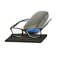 Okulary korekcyjne, oprawki, szkła - Plusy +1.00 Męskie okulary do czytania korekcyjne Blue Light + Antyrefleks ST315B - miniaturka - grafika 1