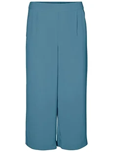 Vero Moda Damskie spodnie Vmcoco Culotte WVN Noos, Niebieski (Windward Blue), L - Spodnie damskie - miniaturka - grafika 1