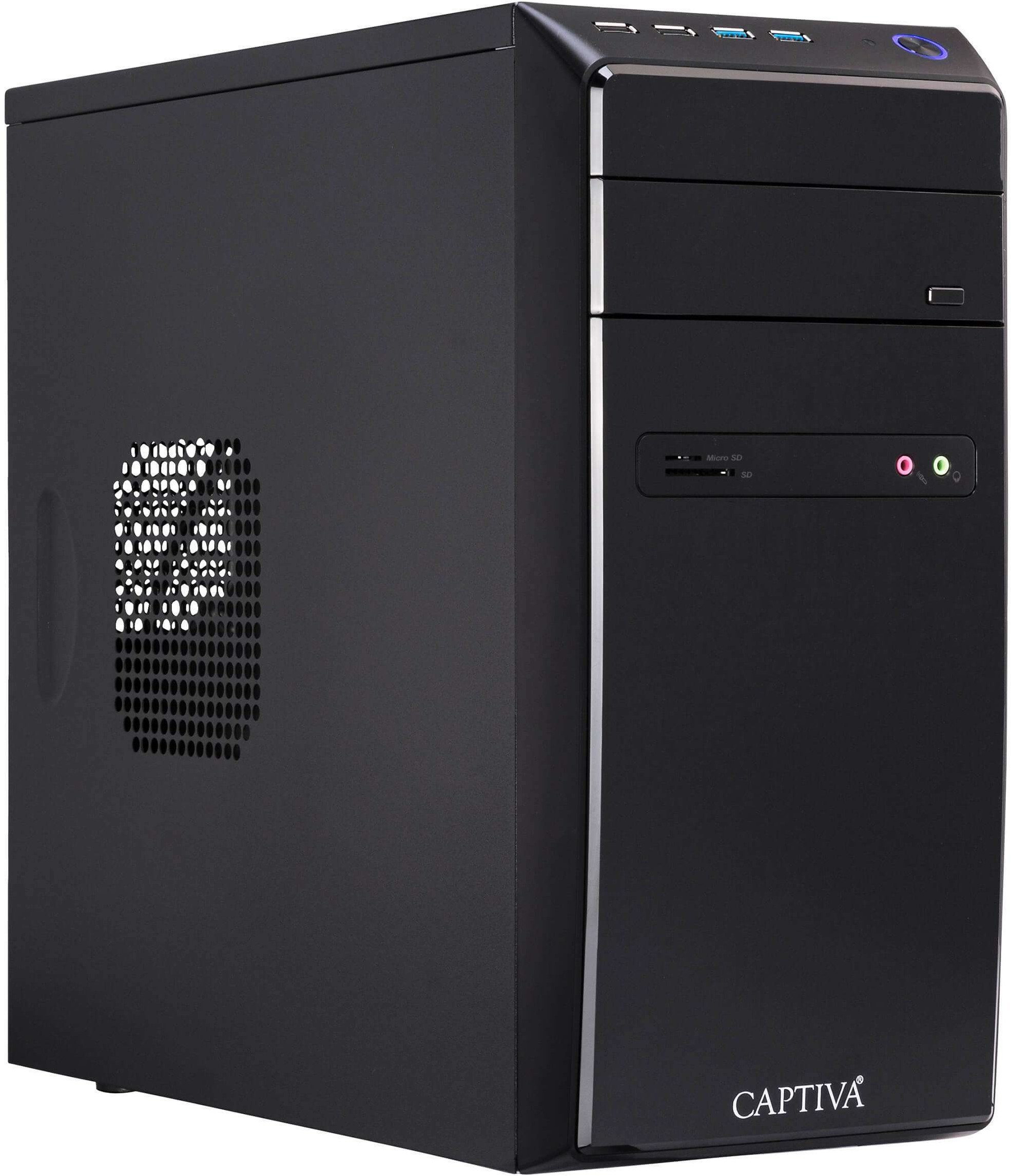 Captiva Power Starter R64-145 AMD Ryzen 5 5600G 32 GB DDR4-SDRAM 1 TB SSD Windows 11 Home PC Czarny