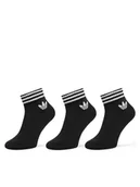 Skarpetki damskie - adidas Zestaw 3 par wysokich skarpet unisex 3-Stripes JV7436 Czarny - miniaturka - grafika 1