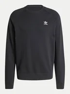 Bluzy męskie - adidas Bluza Trefoil Essentials IW5792 Czarny Regular Fit - miniaturka - grafika 1