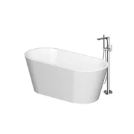 Wanny - Set B722 Wanna Wolnostojąca 160X75 Crea + Bateria Wannowa Wolnostojąca Crea Cersanit S601-141 - miniaturka - grafika 1