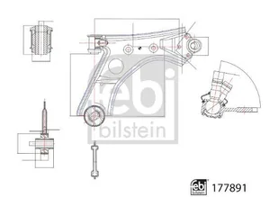 CONTROL ARM WITH BUSHES AND JOINT - Wahacze - miniaturka - grafika 1