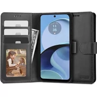 Etui i futerały do telefonów - Etui TECH-PROTECT Wallet do Motorola Moto G14 Czarny - miniaturka - grafika 1