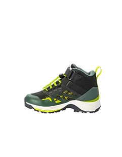 Jack Wolfskin Dzieci uniseks VILI HIKER TEXAPORE MID K buty do chodzenia, slate Zielony, 40 EU - Buty dla chłopców - miniaturka - grafika 1