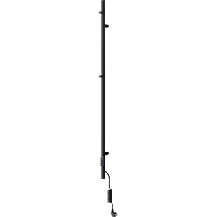 Mexen Pino grzejnik elektryczny z wieszakami na ręczniki 1405 x 32 mm, 75 W, czarny - W301-1405-032-00-70 - Grzejniki łazienkowe - miniaturka - grafika 1