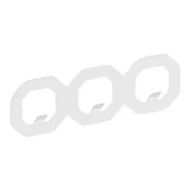 Wieszaki i stojaki - Wieszak ścienny ubrania klucze GAMET WS40 biały - miniaturka - grafika 1