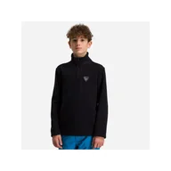 Pozostała odzież narciarska - Polarek narciarska dla dzieci Rossignol Boy 1/2 Zip Fleece czarny - miniaturka - grafika 1