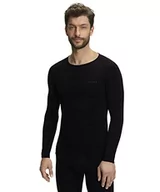 Koszulki sportowe męskie - Falke męska koszulka z długim rękawem Warm Tight Fit, Sport Performance Materiał, 1 sztuka czarny czarny (Black 3000) S - miniaturka - grafika 1