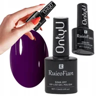 Lakiery do paznokci - Ciemny Fioletowy Hybrydowy Lakier Do Paznokci Z Polyskiem Uv Onlyu/L060 - miniaturka - grafika 1