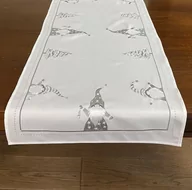 Obrusy i serwetki - Bieżnik Bożonarodzeniowy, 55X120, Święta, Biały Z Haftem, Os-291-A - miniaturka - grafika 1