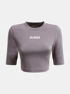 Damski longsleeve crop top GUESS ALLISON - różowy - Koszulki sportowe damskie - miniaturka - grafika 1