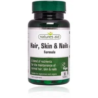 Suplementy diety - NATURES AID NATURES AID Włosy, Skóra i Paznokcie 30 tabl. 5023652214033 - miniaturka - grafika 1