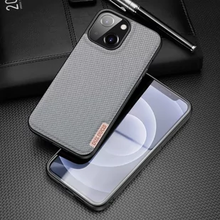 Dux Ducis Fino etui pokrowiec pokryty nylonowym materiałem iPhone 13 mini szary - Etui i futerały do telefonów - miniaturka - grafika 2