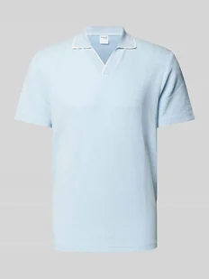 Koszulka polo o kroju regular fit z kołnierzem z połami model ‘ADLEY WAFFLE’ - Koszulki męskie - miniaturka - grafika 1