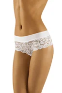 Majtki damskie - Wol-Bar Alba biały L Majtki szorty - miniaturka - grafika 1