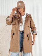 Kurtki damskie - Kurtka damska parka CIVIT beżowa Dstreet TY4213-S - miniaturka - grafika 1