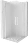 Kabiny prysznicowe - Mexen Velar Duo kabina prysznicowa rozsuwana 80x80 cm, szron, biała - 871-080-080-32-20 - miniaturka - grafika 1