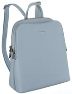 Plecaki - Mały miejski plecak damski z gładkiej skóry ekologicznej - David Jones - miniaturka - grafika 1