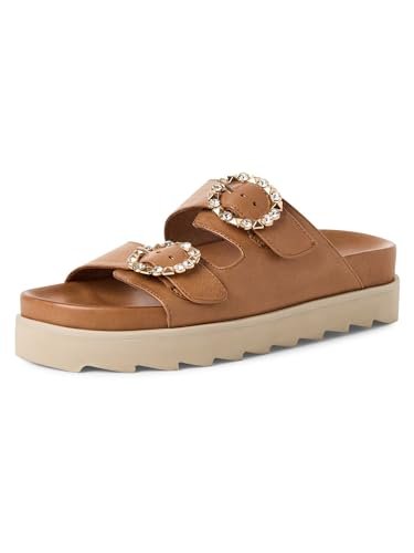 Tamaris Damskie klapki damskie 1-27517-46 Mule, koniak, 7,5 UK