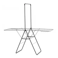 Suszarki na ubrania - Brabantia Suszarka do ubrań Hangon 250 cm matowa czarna z drążkiem 403521 - miniaturka - grafika 1