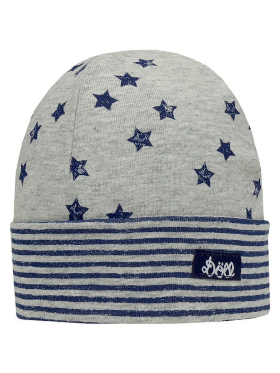 Czapka dziecięca w granatowe paski i gwiazdki Doll