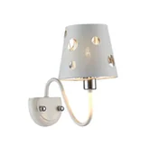 Lampy ścienne - Candellux Kinkiet Batley 1 Biały 50401112 - miniaturka - grafika 1