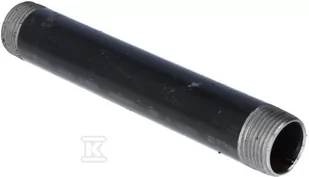 Sztucer stalowy czarny 1" dł.0.15m dwustronnie gwintowany - Akcesoria hydrauliczne - miniaturka - grafika 1