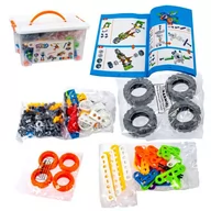 Klocki - Norimpex, Klocki konstrukcyjne pojazdu skrzynce na kółkach - miniaturka - grafika 1