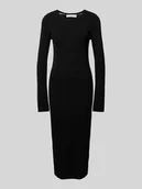 Sukienki - Sukienka midi z efektem prążkowania model ‘CARO’ - miniaturka - grafika 1