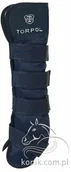 Akcesoria jeździeckie - TORPOL Ochraniacze stajenne NELSON MAGNETYCZNE tyły - granat - miniaturka - grafika 1