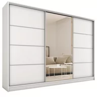 Szafy - Biała szafa przesuwna z lustrem 280 cm TOP MAX - miniaturka - grafika 1