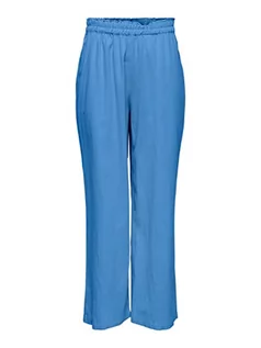 Spodnie damskie - ONLY Spodnie damskie z wysokim stanem, mieszanka lnu, Prowansja, (XL) W / 32L - grafika 1