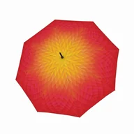Parasole - Parasol damski Doppler Carbonsteel Long Automatic Design Fusion Red/Yellow półautomatyczny długi - miniaturka - grafika 1