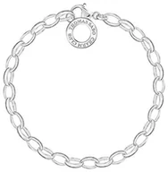 Bransoletki - THOMAS SABO Thomas Sabo Club circa blank X0031-001-12 bransoletka z przywieszką unisex, srebro 925, srebro sterling próby 925, 18.5 cm X0031-001-12-M - miniaturka - grafika 1
