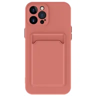 Etui i futerały do telefonów - Ochronne etui na telefon komórkowy iPhone 12 13 14 15 Plus Pro Max Etui na kartę, kolor: różowy, wybierz model: Apple iPhone 15 - miniaturka - grafika 1