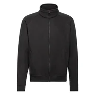 Bluzy męskie - Bluza Męska Rozpinana Sweat Jacket Czarny r. M - miniaturka - grafika 1