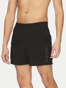 Calvin Klein Swimwear Szorty kąpielowe KM0KM01096 Czarny Regular Fit - Kąpielówki męskie - miniaturka - grafika 1