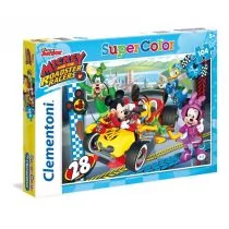 Puzzle - Clementoni Puzzle Supercolor Mickey Roadster Race 104 - grafika 1