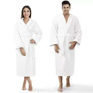 Szlafrok Frotte Prestiż Xs Biały Bawełniany Hotelowy 450G/M2 - Szlafroki damskie - miniaturka - grafika 1