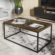 Ławy i stoliki kawowe - Stolik Kawowy 100cm ONE FURNITURE Laminat - Brąz Rustrykalny - miniaturka - grafika 1