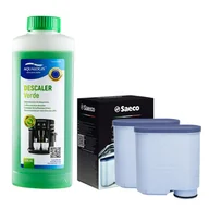 Akcesoria i części do ekspresów do kawy - Zestaw Philips Saeco - Filtr Philips Aquaclean CA6903 2szt, Odkamieniacz Aqualogis Verde 500ml - miniaturka - grafika 1