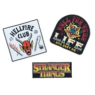 Plecaki - Grupo Erik Zestaw 3 naszywek - Stranger Things | Naszywki do naprasowania, naszywki do przyszycia, naszywki do haftowania, naszywki na aplikacje, naszywki na ubrania, naszywki do plecaków, artykuły - miniaturka - grafika 1
