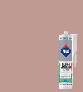 Silikon sanitarny Atlas 020 beżowy 280 ml - Fugi - miniaturka - grafika 1