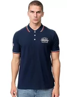 Koszulki męskie - Lonsdale Moyne męska koszulka polo, navy/red/white, 3XL, 117460 - miniaturka - grafika 1