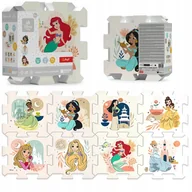 Zabawki interaktywne dla dzieci - Puzzle piankowe układanka puzzlopianka Księżniczki Disney baby 0+ 61605 - miniaturka - grafika 1