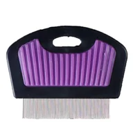 Szczotki i furminatory - Karlie Professional grzebień na pchły - Dł. x szer. x wys.: 7 x 5,5 x 0,5 cm - miniaturka - grafika 1